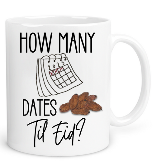 How Many Dates Til Eid? – Hand-Drawn Ramadan Mug