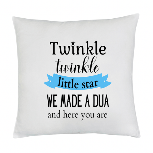 Islamic Nursery Cushion - “Twinkle, Twinkle Little Star” - Decorative Pillow for Baby’s Room
