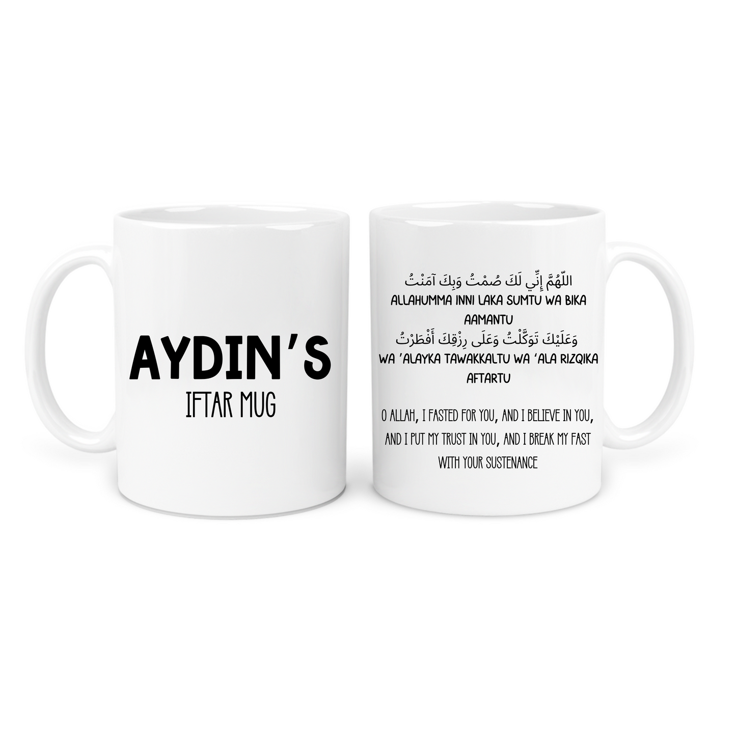 Personalised Ramadan Mugs – Iftar & Sehri Suhoor Mugs